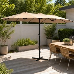 Durable Outdoor Umbrella with 4.57m Dodecagon Canopy