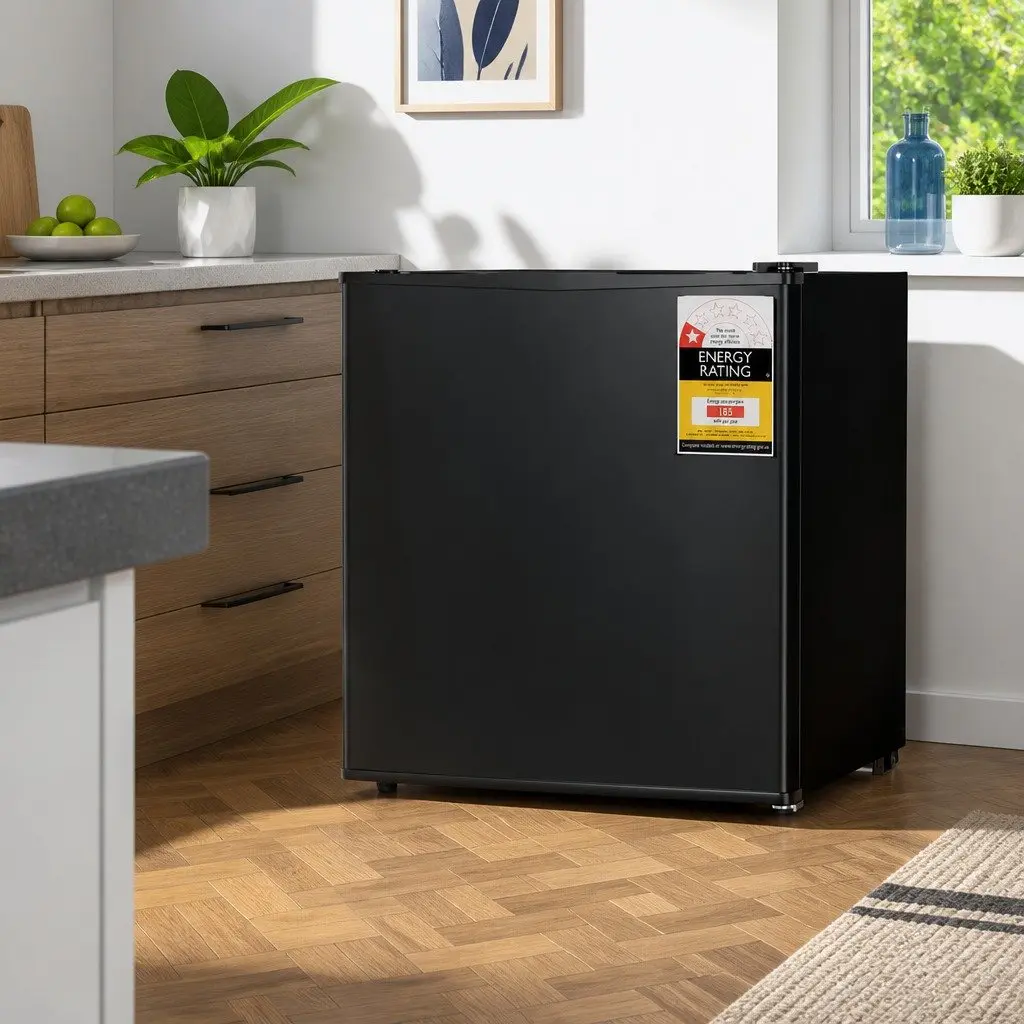 Small Upright Freezer 31L Vertical Freestanding Compact Freezer Black