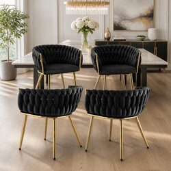 Velvet Dining Chairs Set of 4 for Stylish Interiors