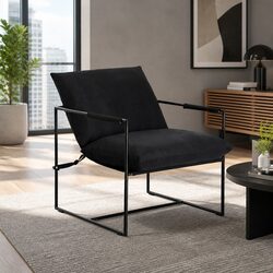 Sling Armchair with Foam Cushion - Modern Accent Furniture