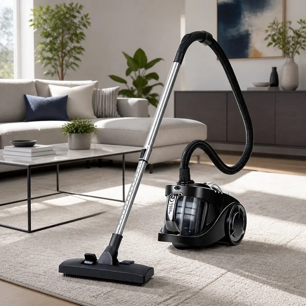 Bagless Stick Vacuum Cleaner 2200W Black HEPA Filter