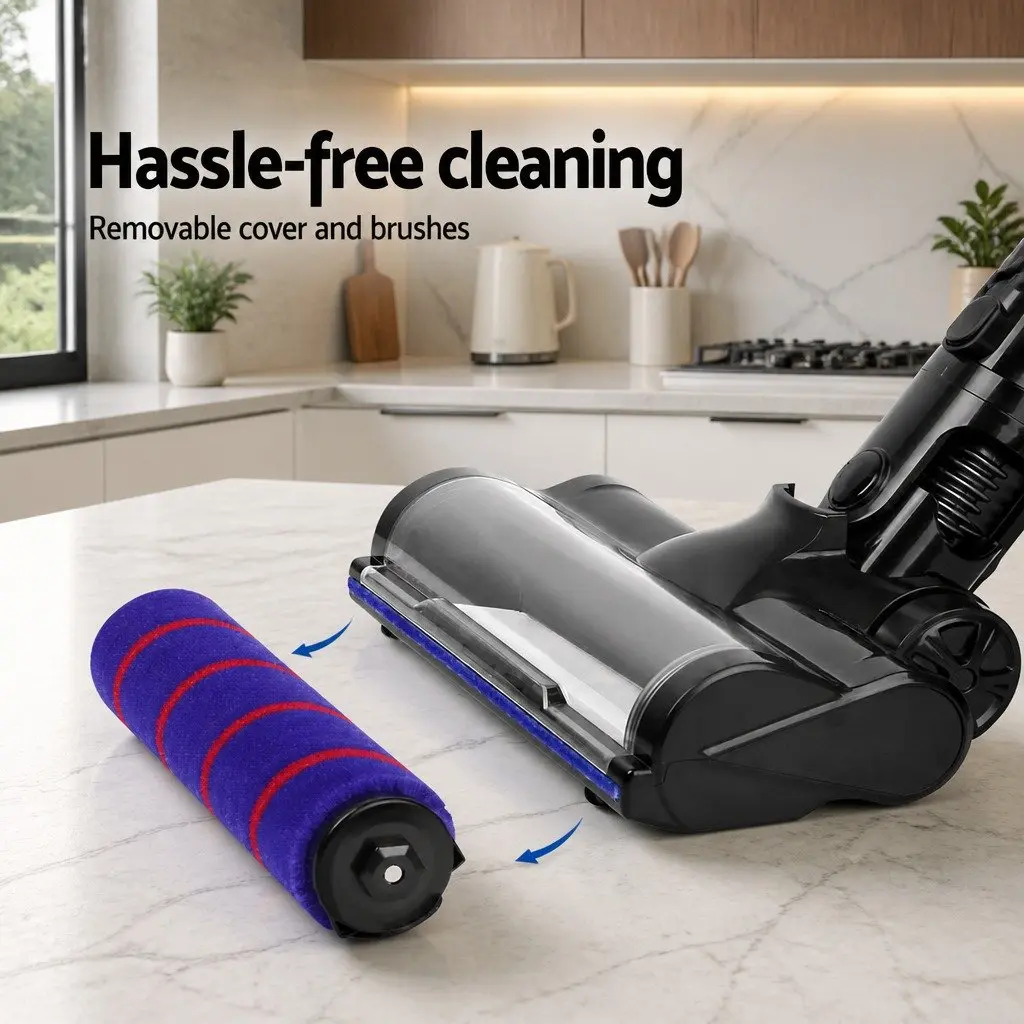 Motorised Roller Cleaner Head Attachment Black