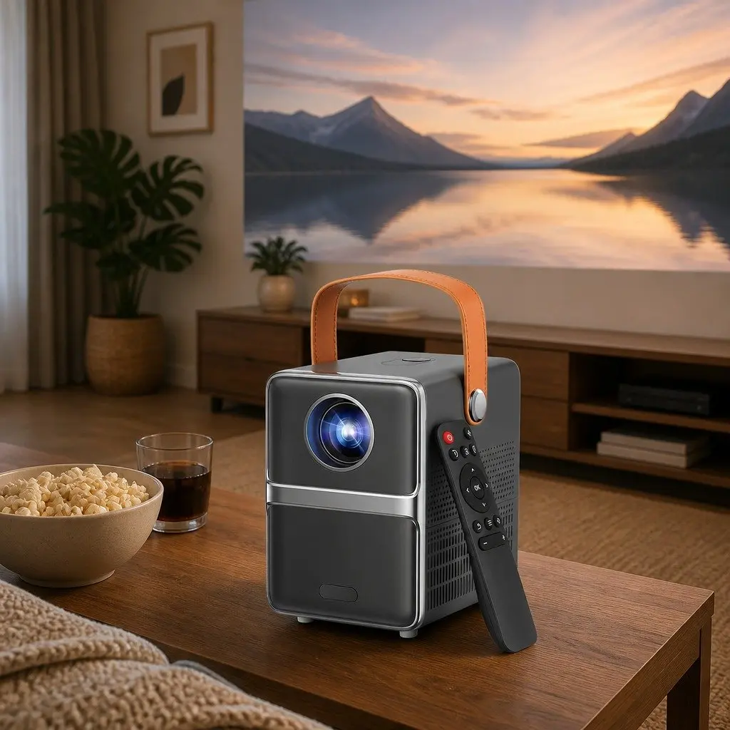4K Portable Mini Video Projector with HDMI