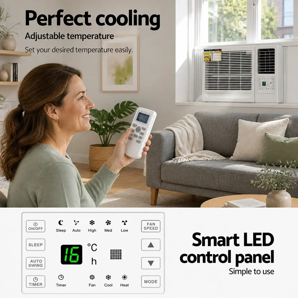 Window Air Conditioner 2.7kW with LED Control