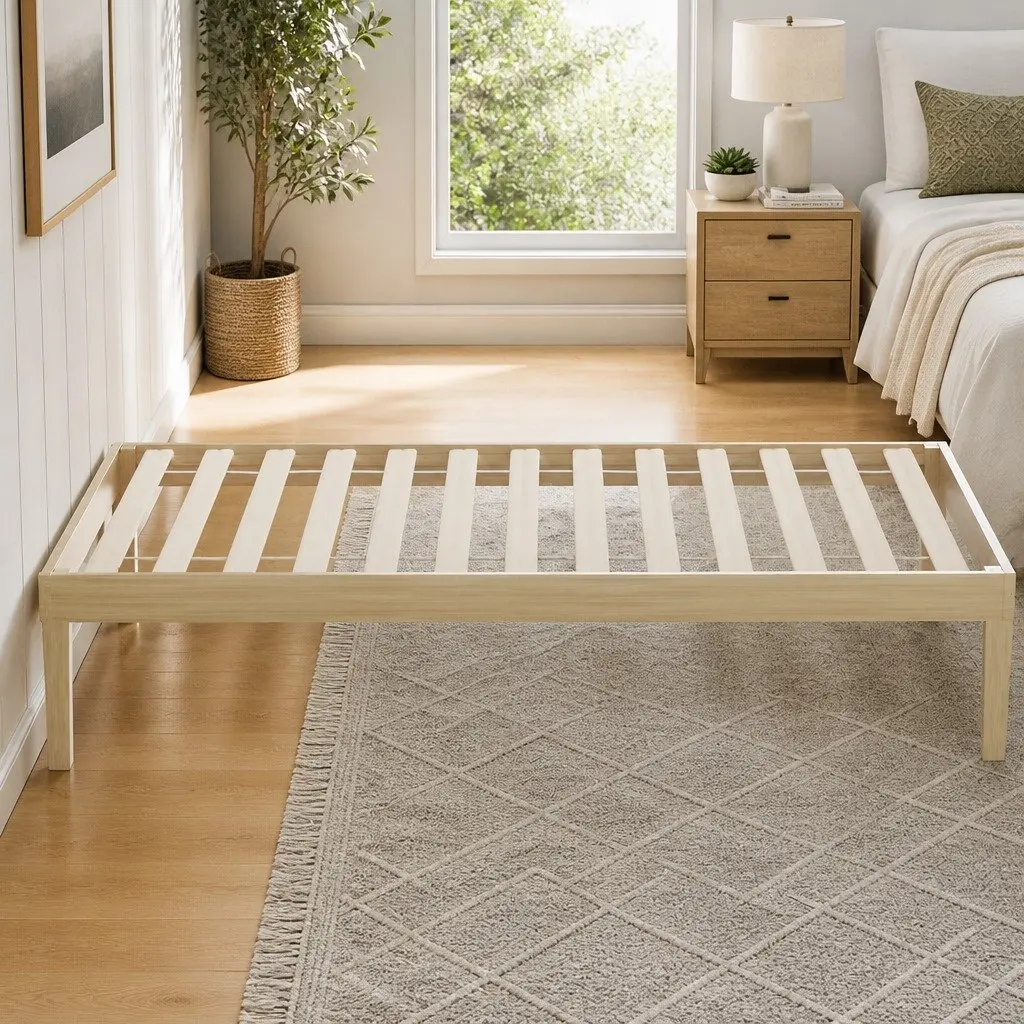 Pinewood Single Bed Frame with Slatted Base