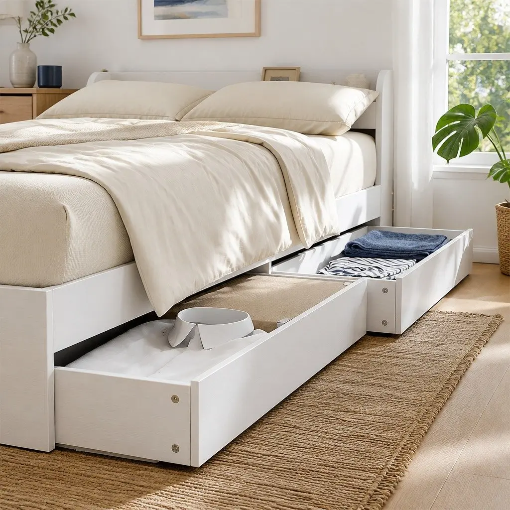 Single Bed Frame with USB Charging Ports