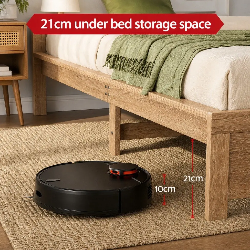 Wooden King Single Bed Frame with Support Legs