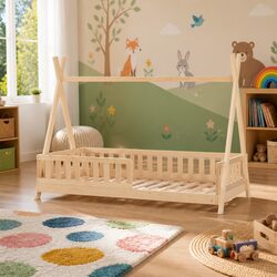 Premium Kids House Bed Frame in Solid Pine Wood