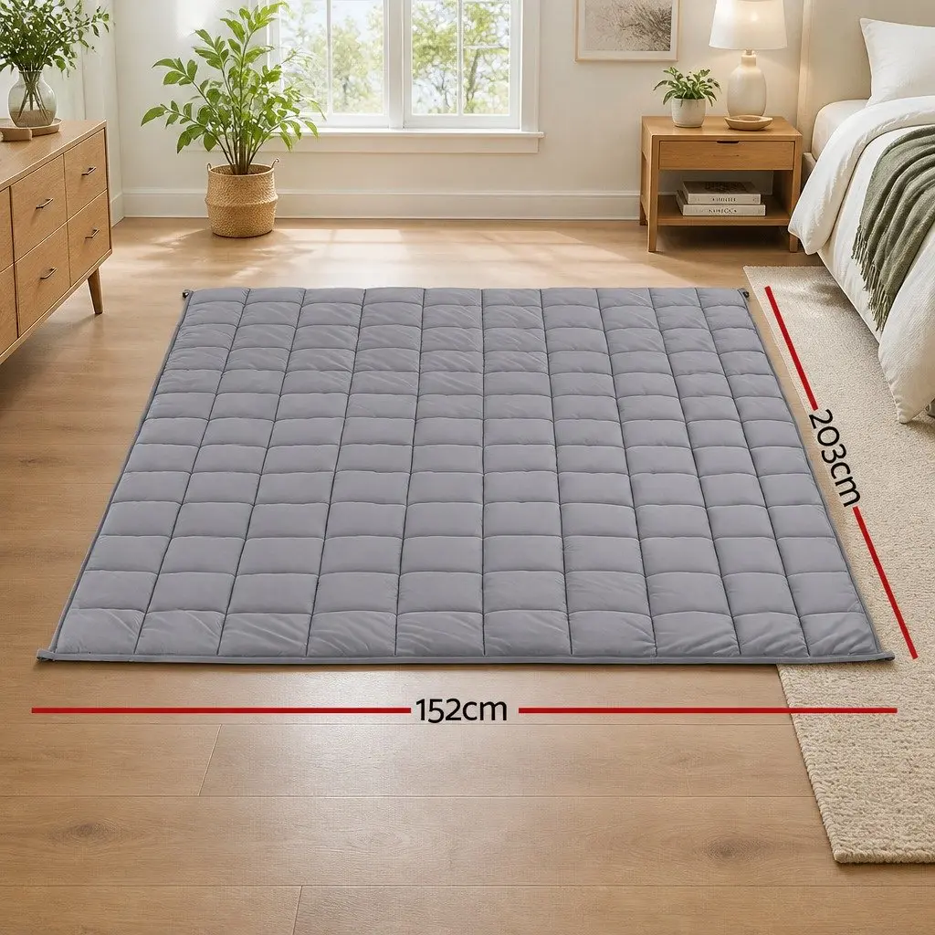 Weighted Blanket Sherpa Fleece 152cm x 203cm Grey