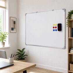 Premium Double-Sided Magnetic Whiteboard 60x90cm Yellow
