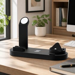 4-in-1 Multi-Device Charger Dock with 10W Wireless Charging