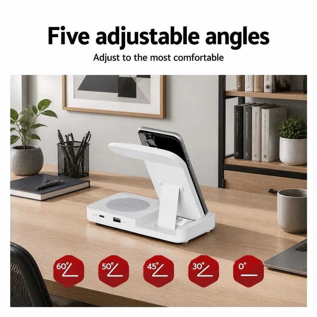 4-in-1 Wireless Charging Dock for Multiple Devices