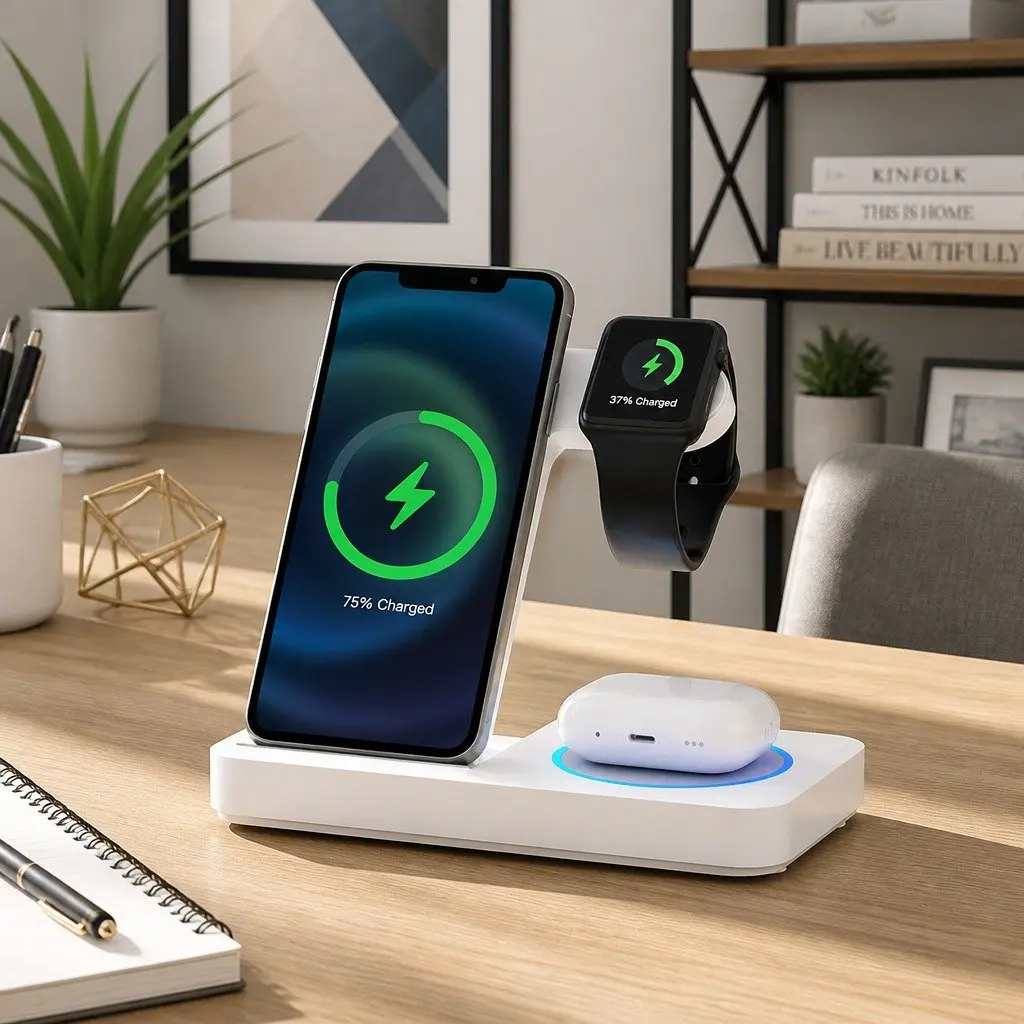 4-in-1 Wireless Charging Dock for Multiple Devices