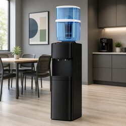 Premium Black Water Cooler Dispenser with 22L Capacity
