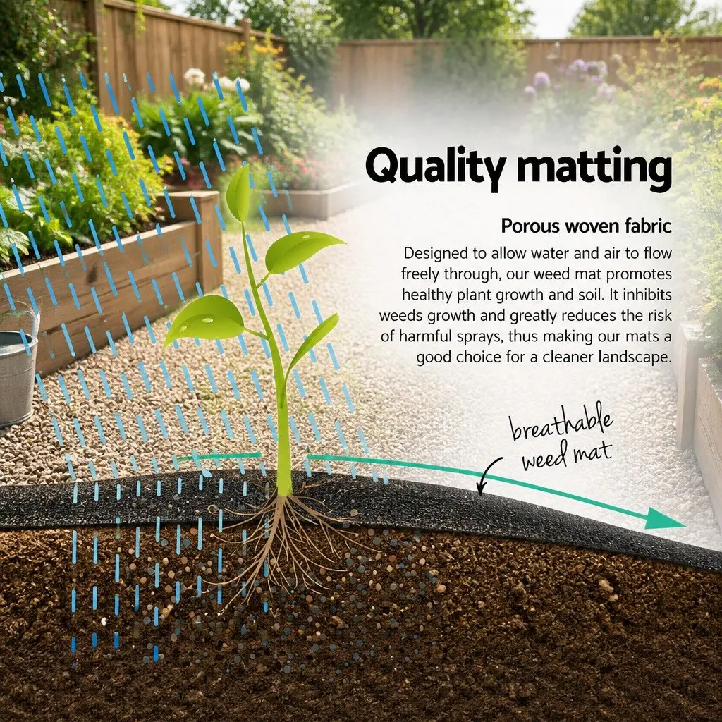 UV Resistant Weed Control Mat 0.915m x 100m