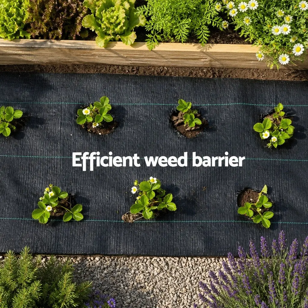 Black Garden Weed Control Mat 1.83m x 30m