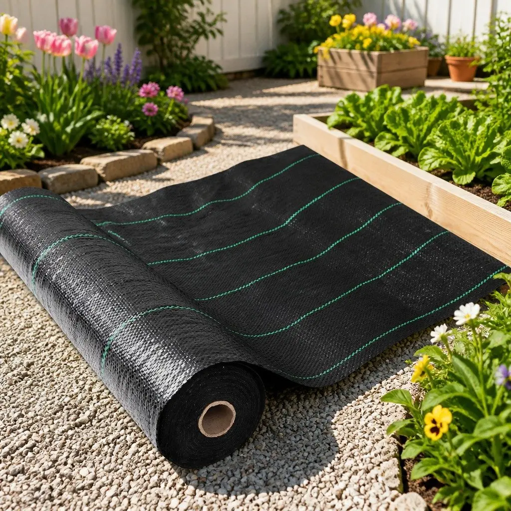 Black Garden Weed Control Mat 1.83m x 30m