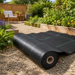 Durable Weed Control Mat 1.83m x 50m Black UV Resistant