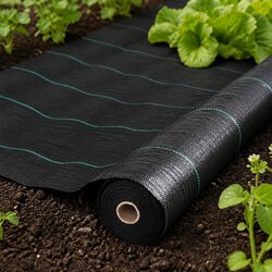 Heavy Duty 110GSM Weed Control Mat 2m x 50m Black Roll