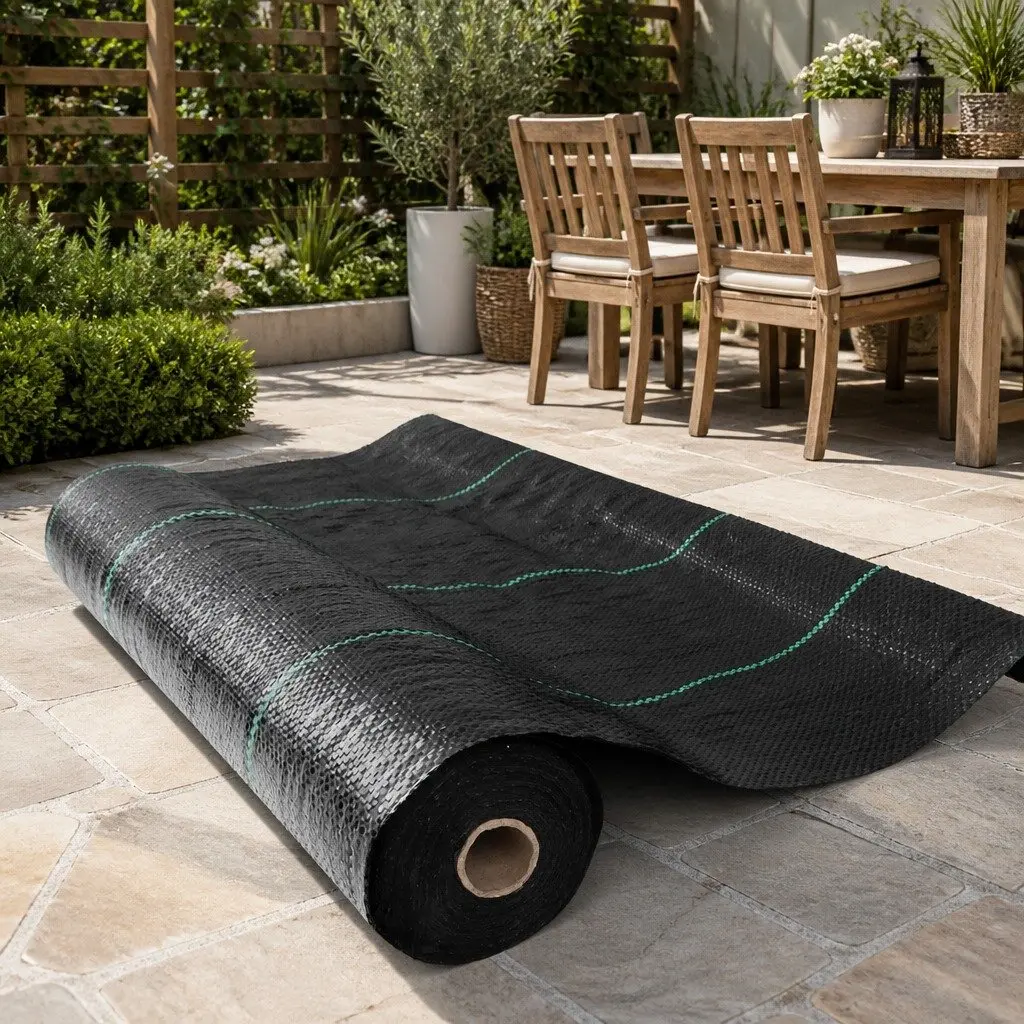 Black Weed Control Mat 3.66m x 30m UV Resistant