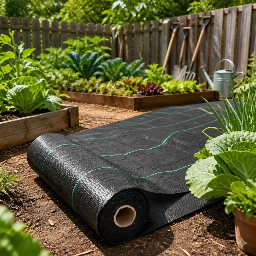 Weed Control Mat 3.66m x 50m Black Woven Fabric Garden Weedmat UV Resistant