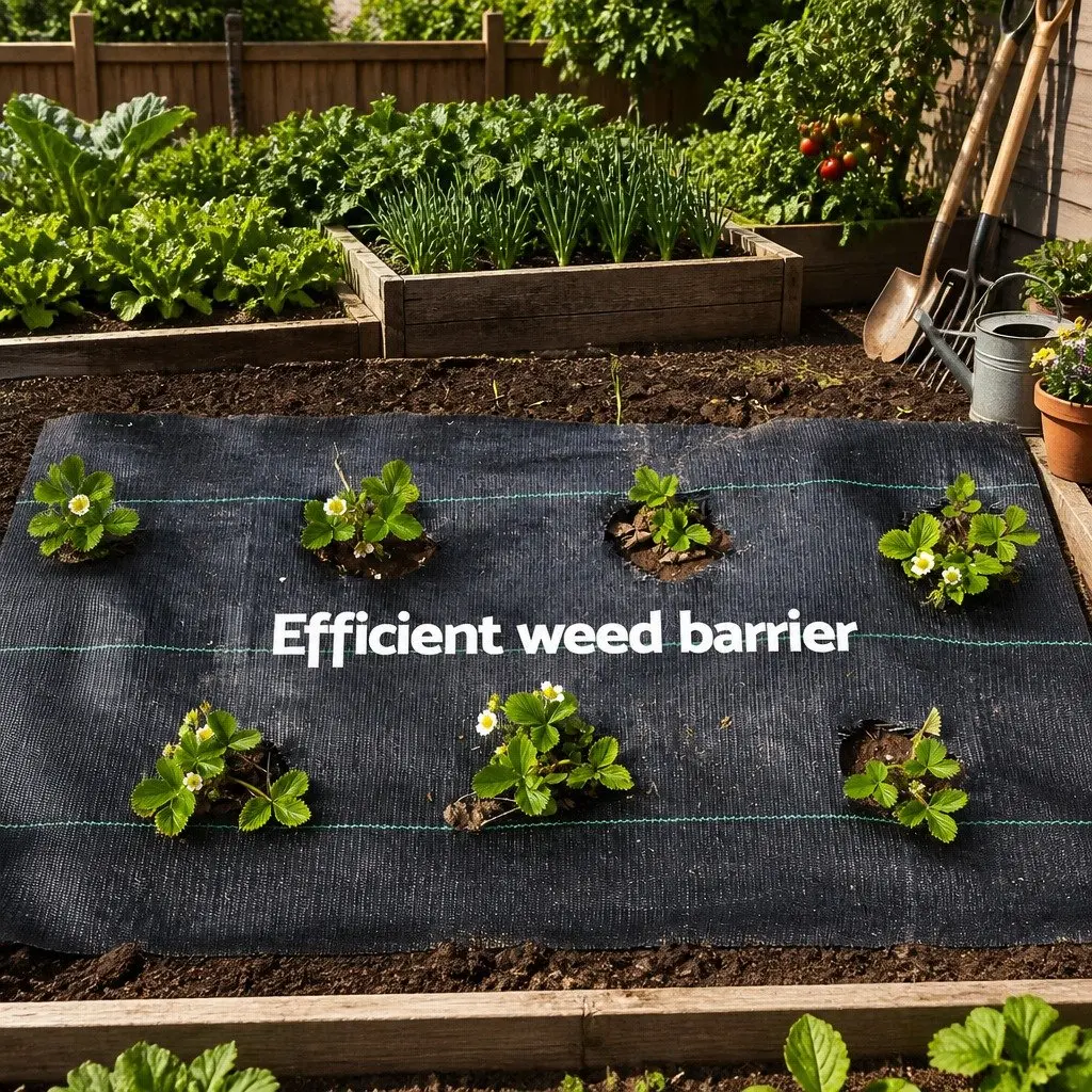 Weed Control Mat 3.66m x 50m Black Woven Fabric Garden Weedmat UV Resistant