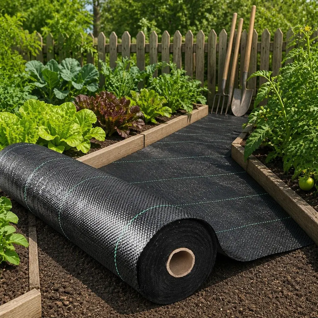 Weed Control Mat 3.66m x 50m Black Woven Fabric Garden Weedmat UV Resistant