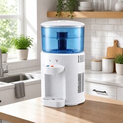 Compact 5L Benchtop Water Cooler with Dual Taps