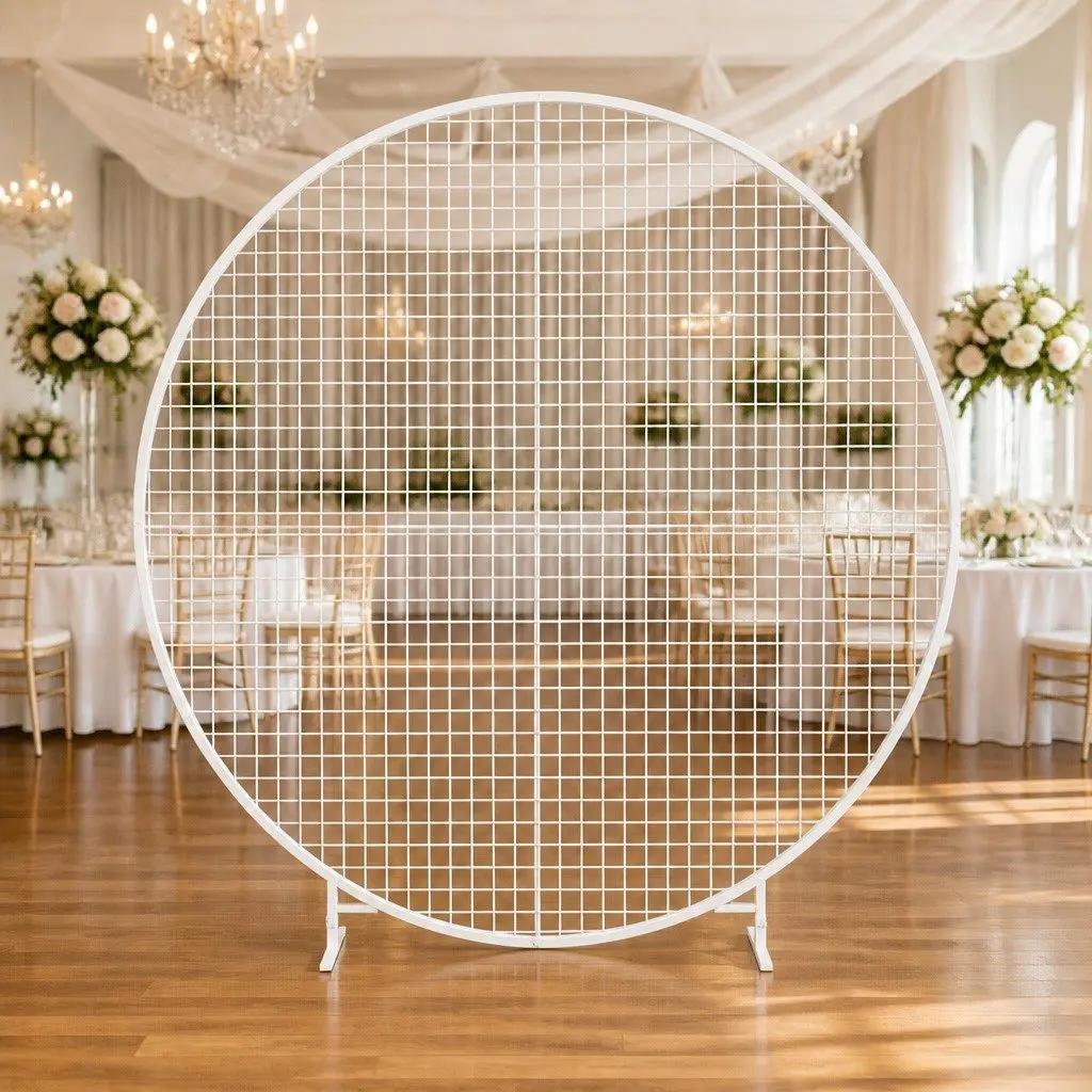 Backdrop Stand Metal 2M Gold White