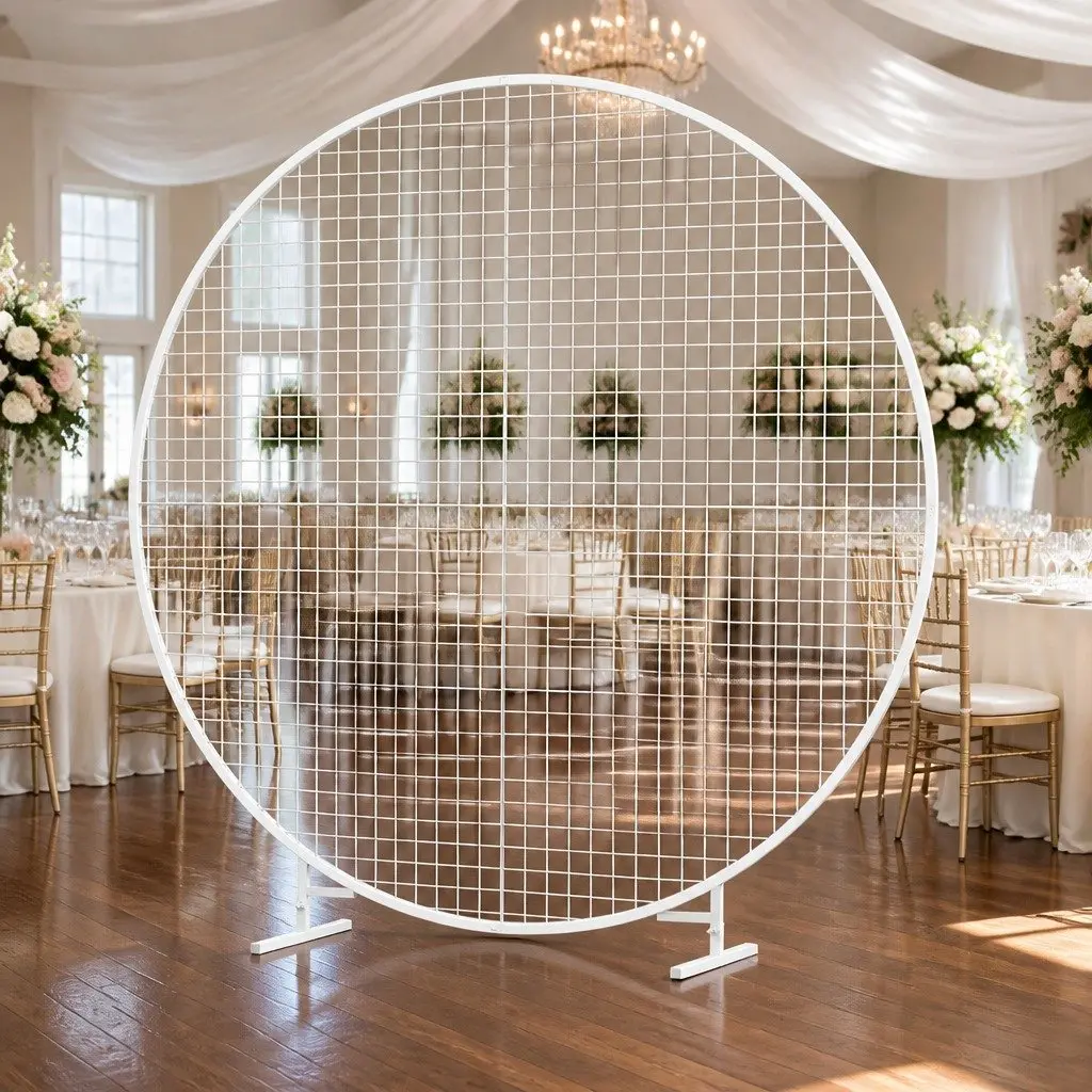 Backdrop Stand Metal 2M Gold White