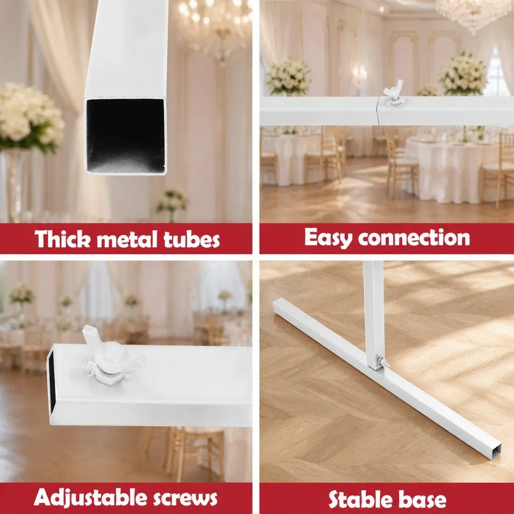 Backdrop Stand Metal 2M White