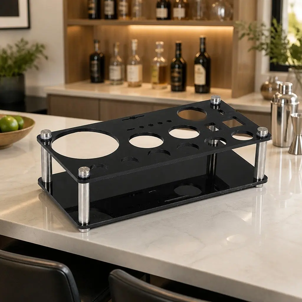 Professional 20-Piece Cocktail Shaker Set with Stand