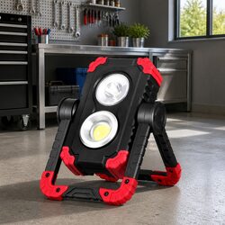 Rechargeable LED Work Light Folding Torch USB Cordless Camping Lamp Rotating