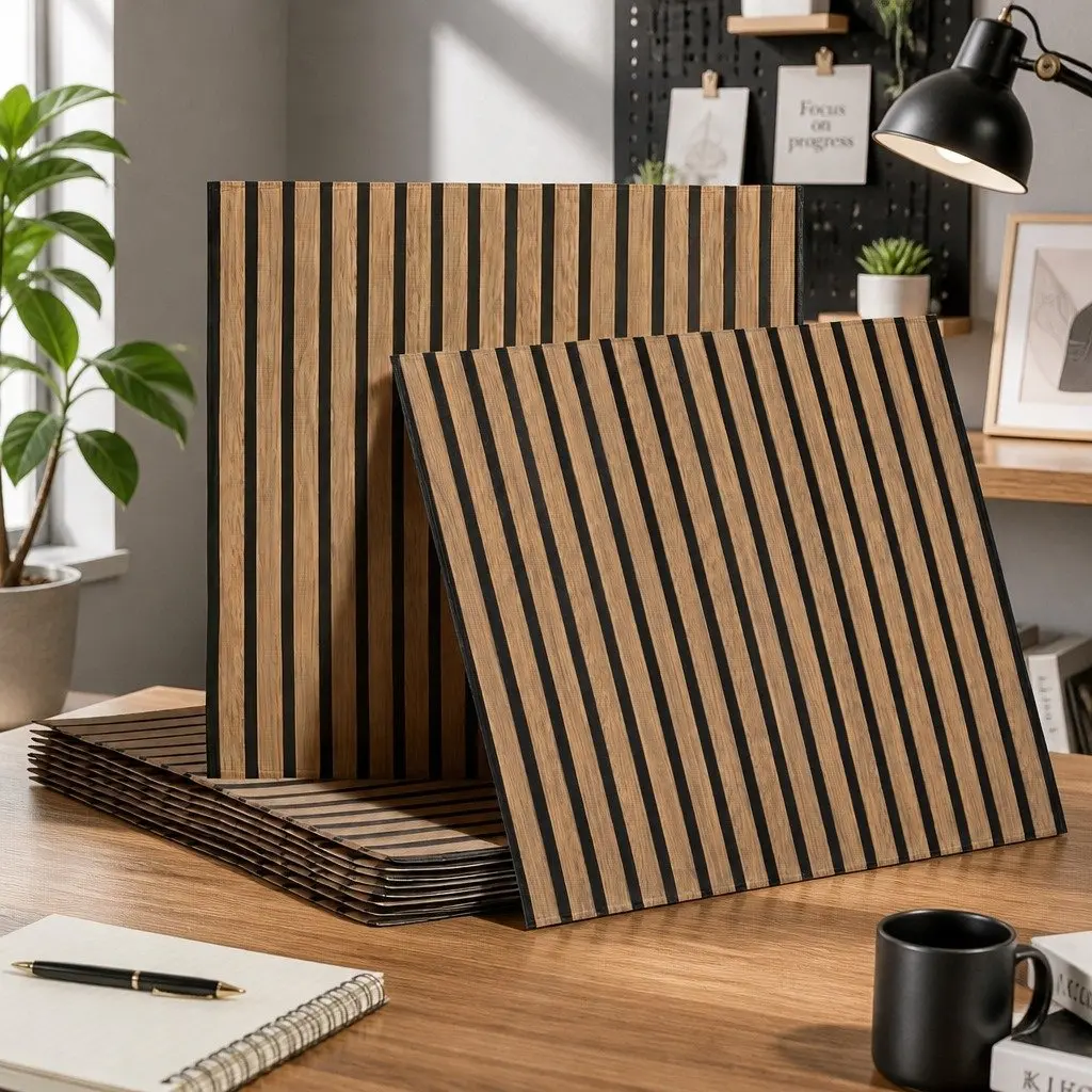 Self Adhesive Wall Panels PVC 68x68cm Brown