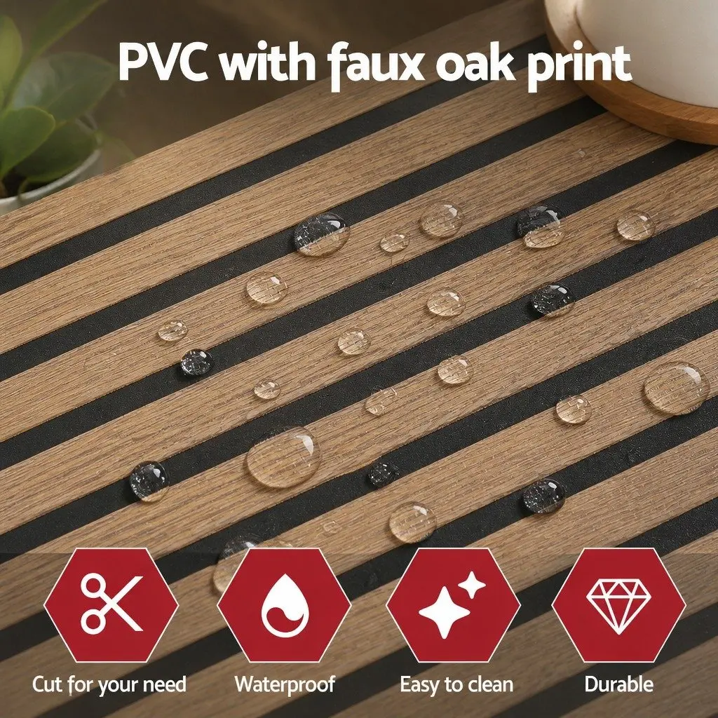 Self Adhesive Wall Panels PVC 68x68cm Brown