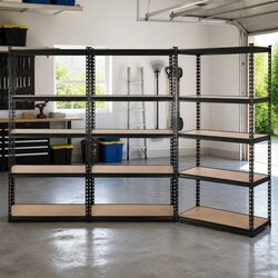 3x1.5M Storage Shelving Racking Unit 5-Tier Garage Workshop Metal Shelf Rack