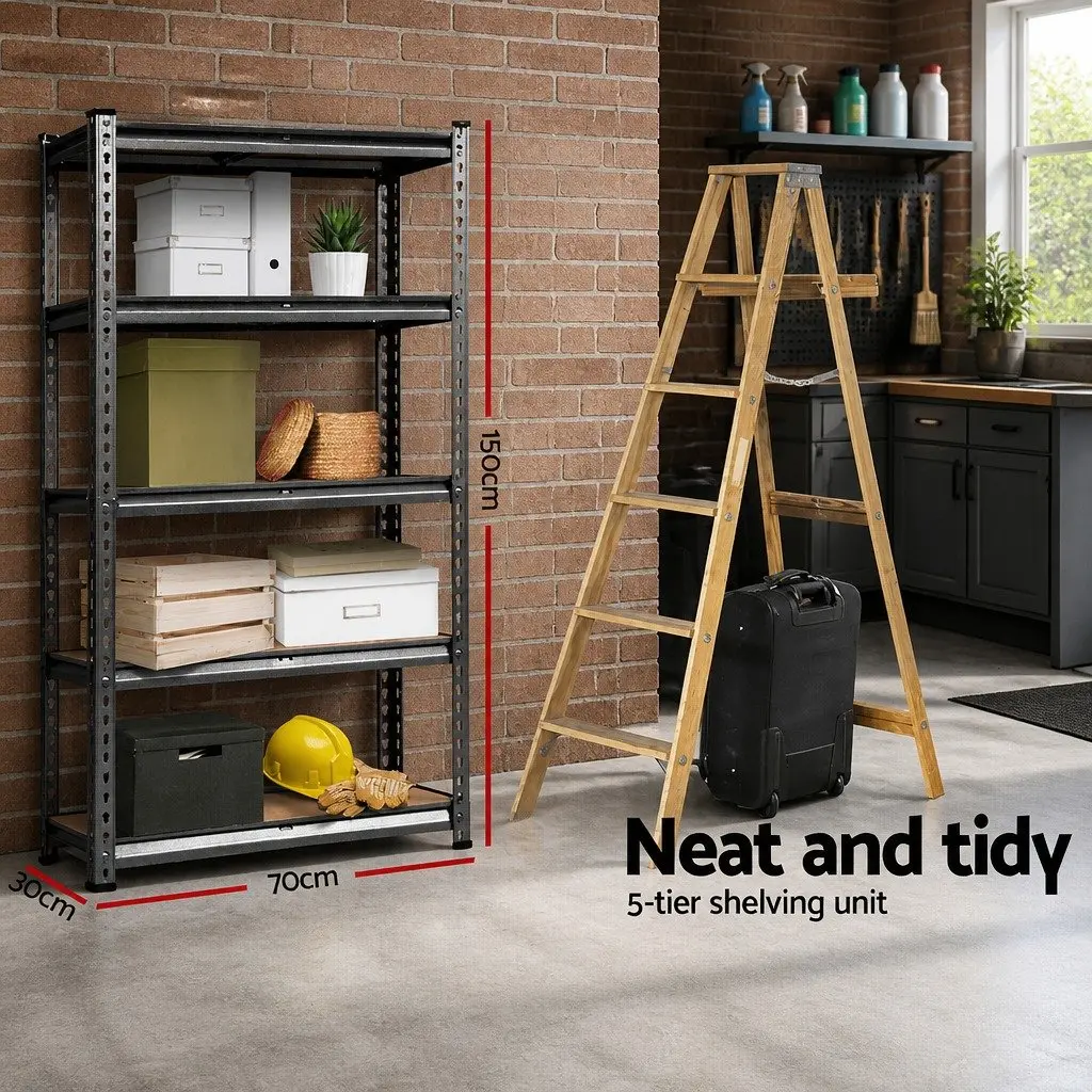 Steel Warehouse Racking Shelf 2x1.5M Garage Storage Shelving Unit Rack Boltless