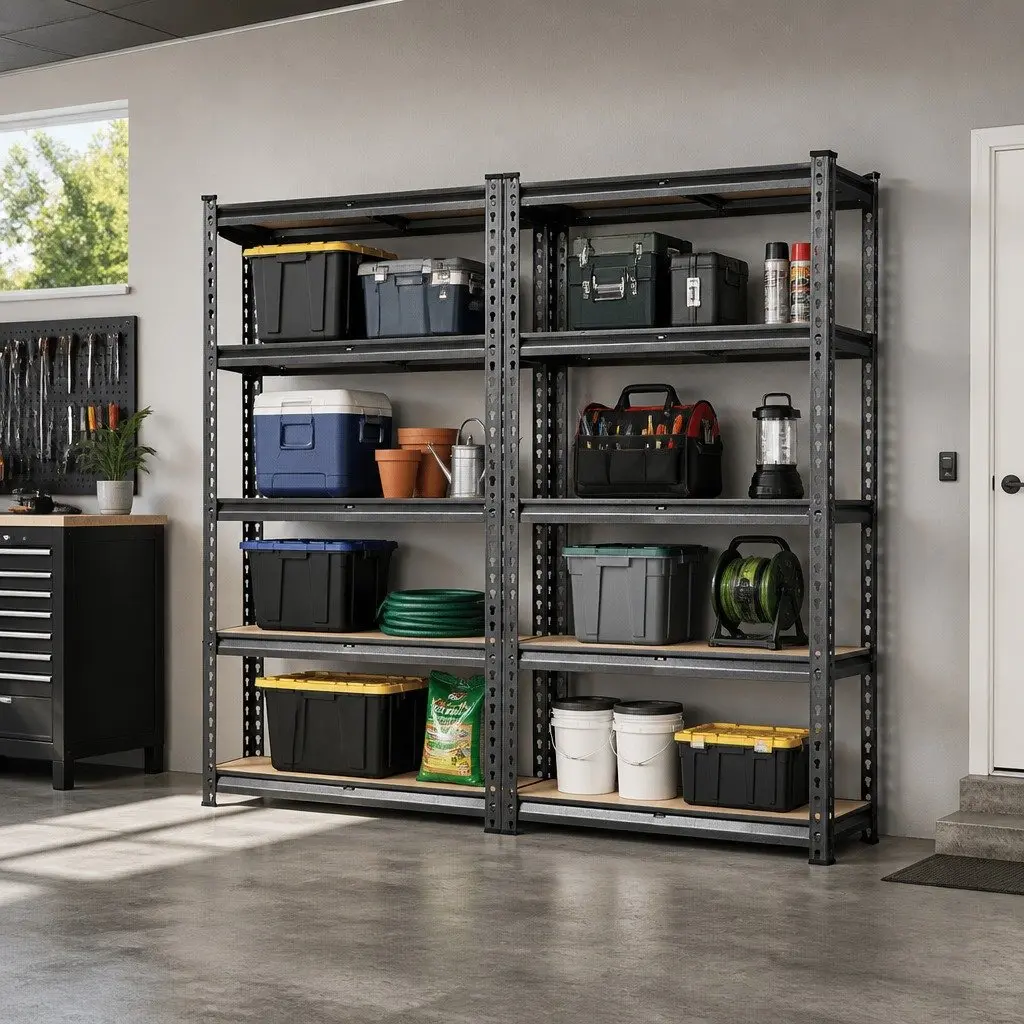 Storage Shelving Rack 2x1.5M Garage Warehouse Racking Unit Steel Shelf System