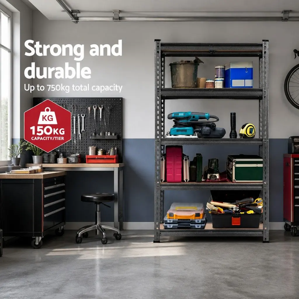 Storage Shelf Rack 3x1.5M Garage Warehouse Pallet Racking Wall Mounted Shelving