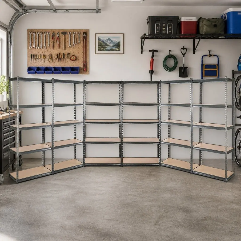 Garage Shelving Unit Steel 70x30x150cm Matte Charcoal