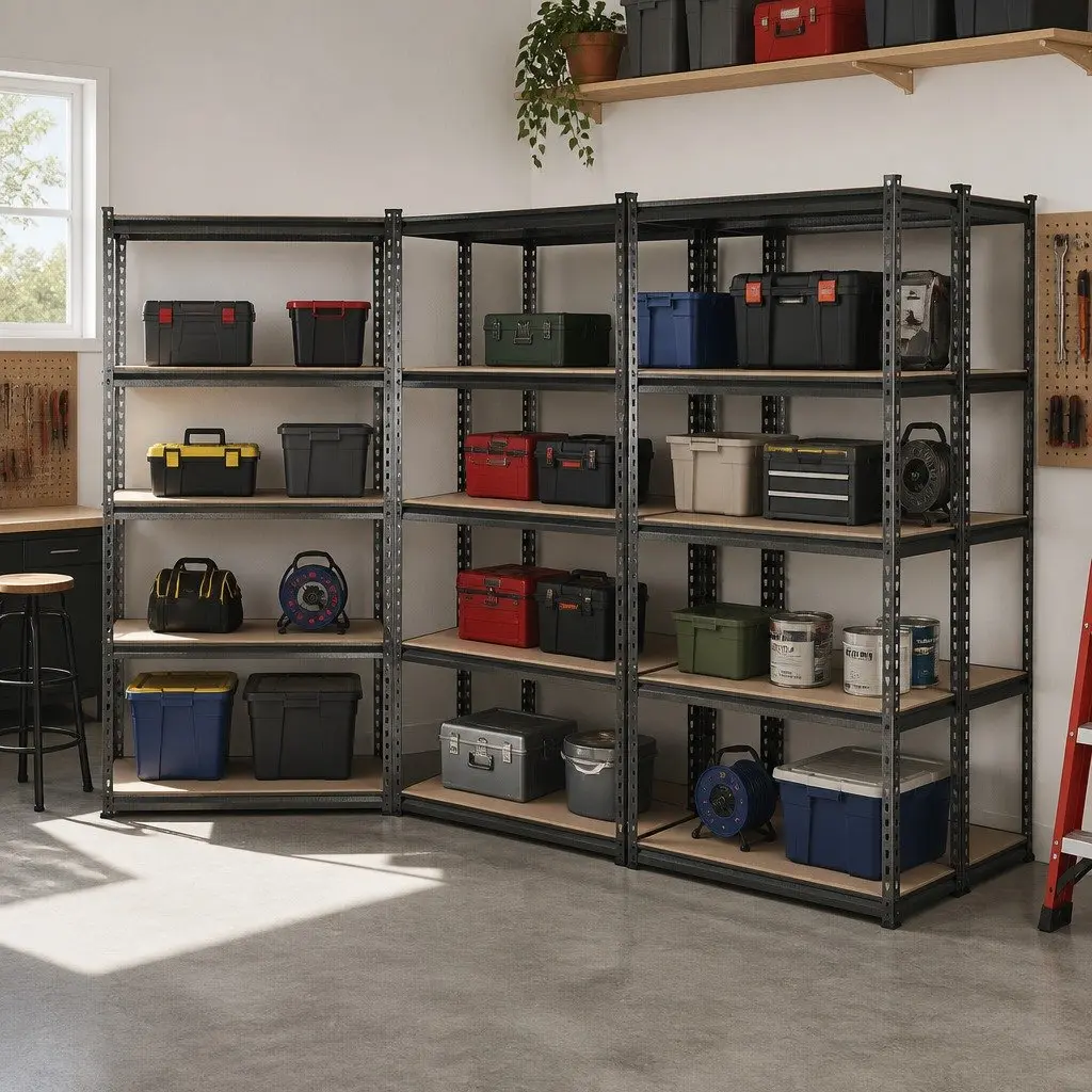 Garage Shelving Unit Steel 90 x 40 x 180cm Charcoal 5 Tier