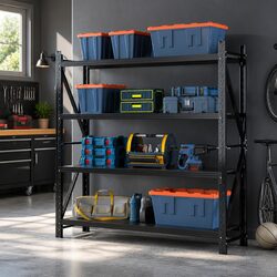 Heavy Duty Black 2M x 2M Warehouse Storage Rack