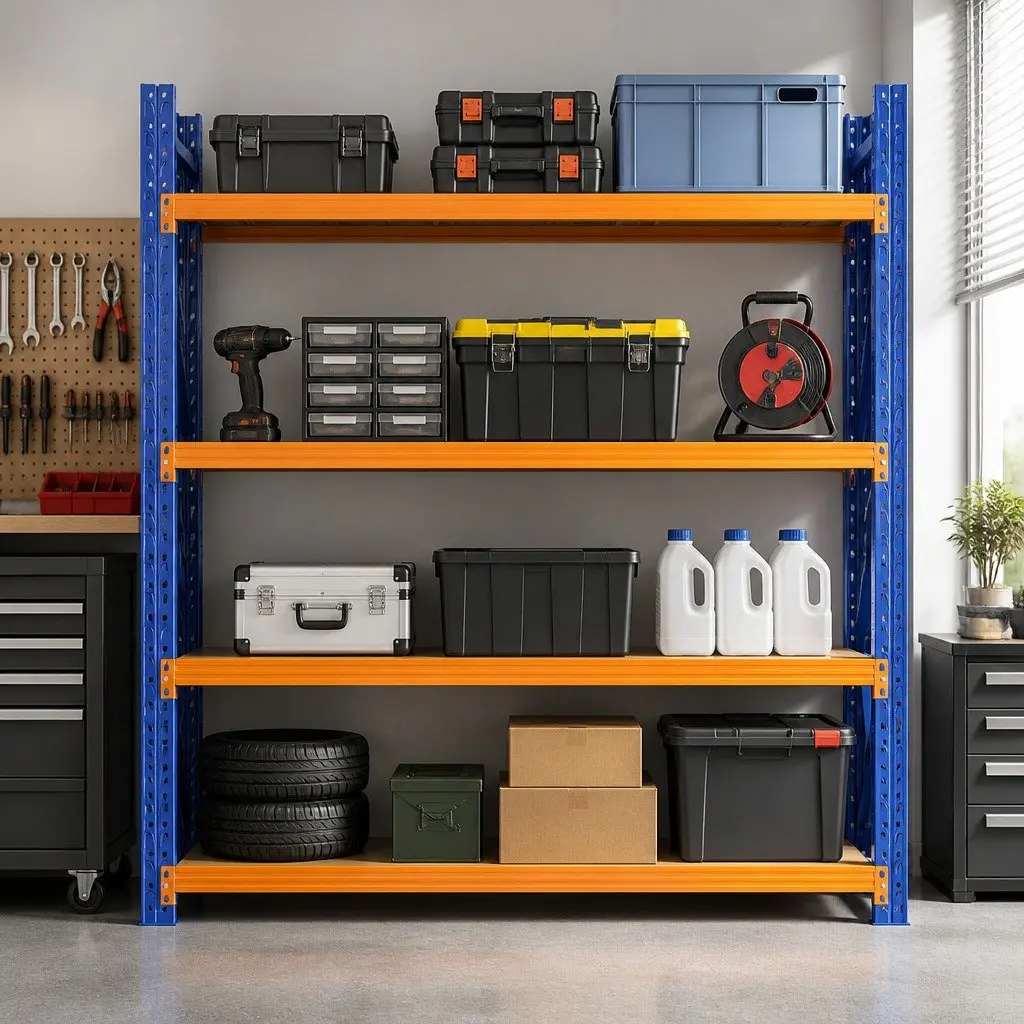 Garage Shelving Unit Steel 2M x 2M Blue