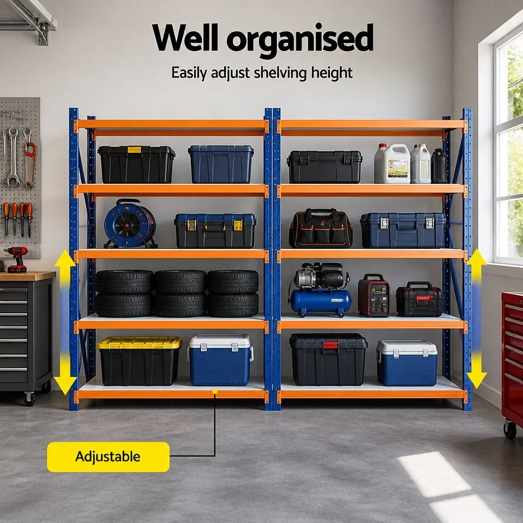 Heavy Duty Storage Rack 4M with 200kg Shelf Capacity