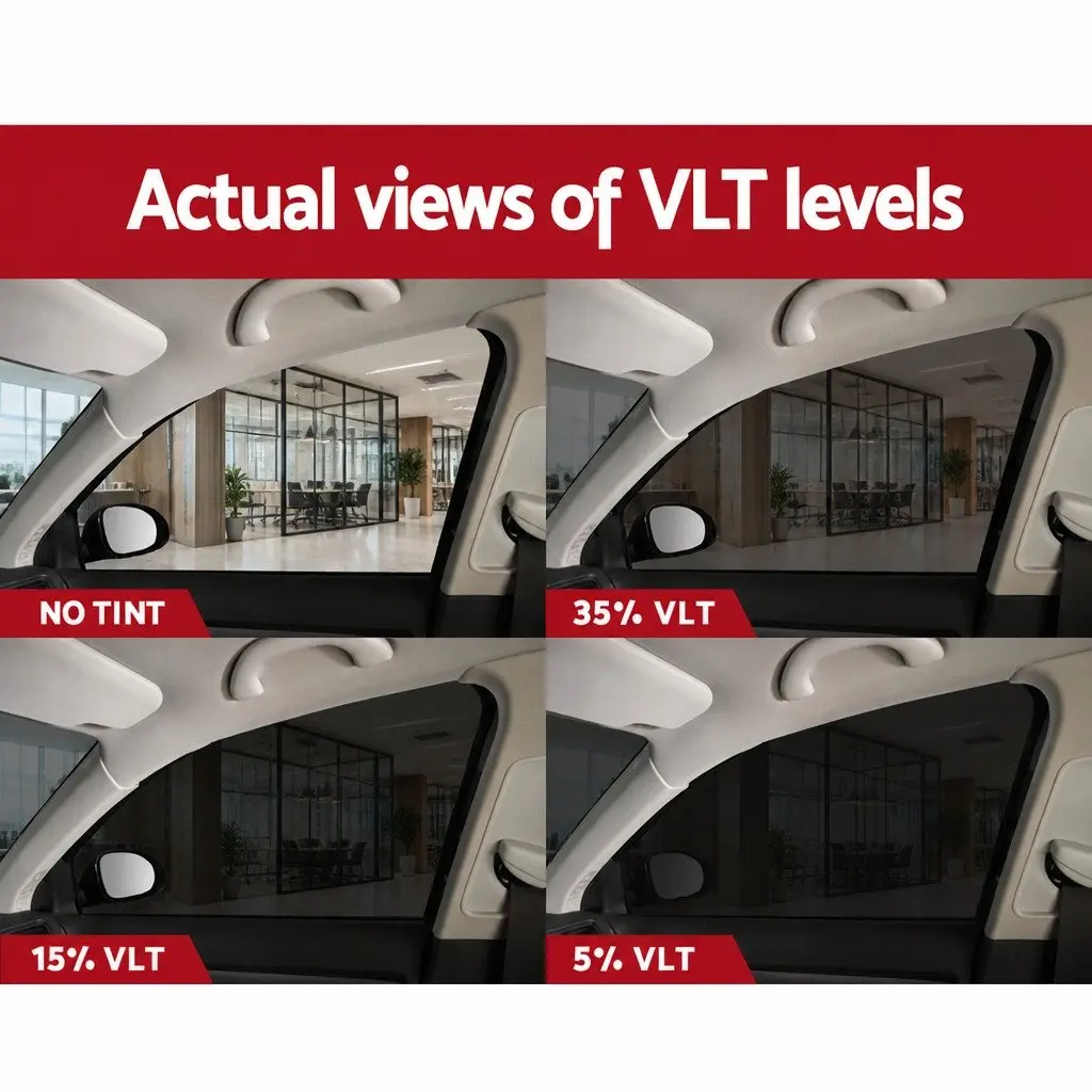 Window Tint Film Black 152cm x 30m UV Protection 35 Percent VLT Automotive Residential Commercial