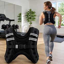 High-Quality 8kg Weighted Vest with Reflective Straps