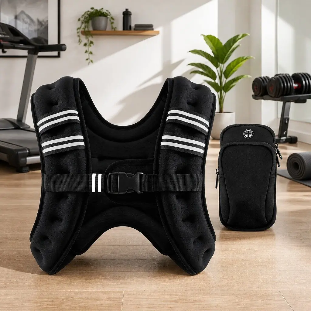 Weighted Vest Neoprene 8kg Black