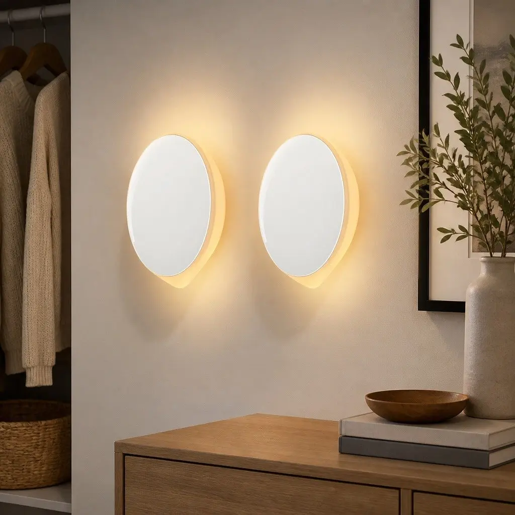 Motion Sensor Night Light USB-C Rechargeable Closet Bedroom Stairs 2 Pack