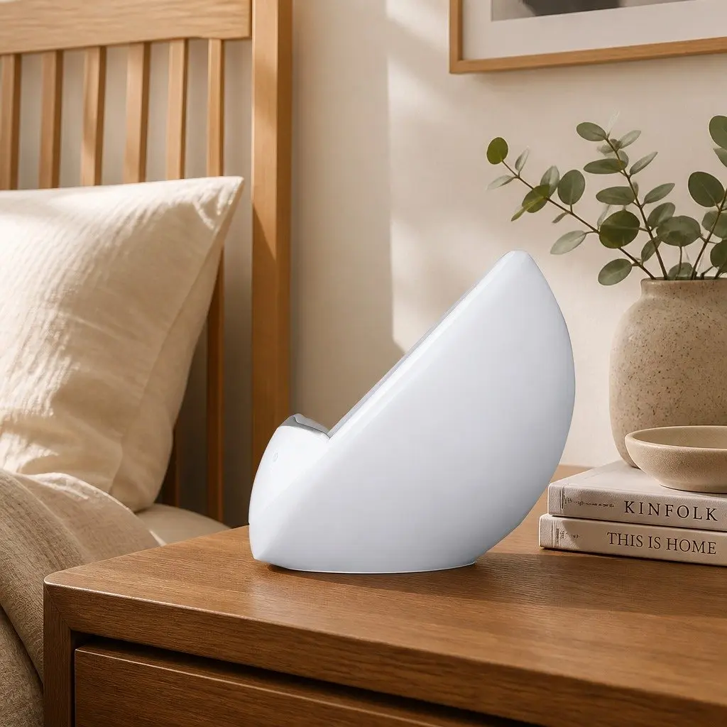 Table Lamp LED White 15x15x8.5cm Wireless Charger Phone Holder Touch Control Dimmable