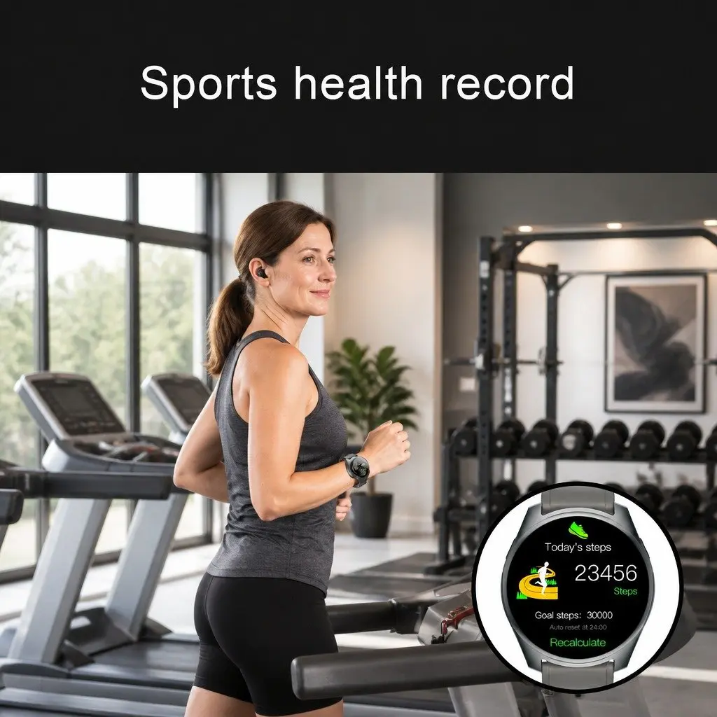 Watch with Wireless Earbuds and HD Display